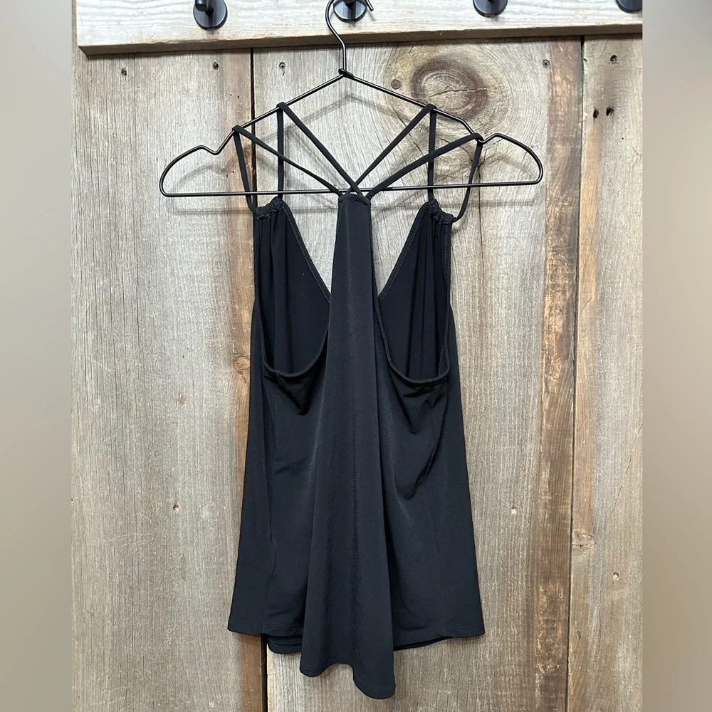 2018 Express Strappy Racerback Cami Tank Top in Black Size Small Women’s